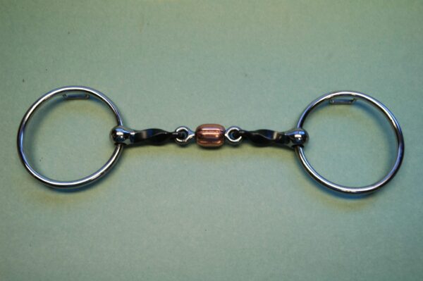 Twisted Loose Ring with 3/8″ Copper Roller and 12/5 Loops