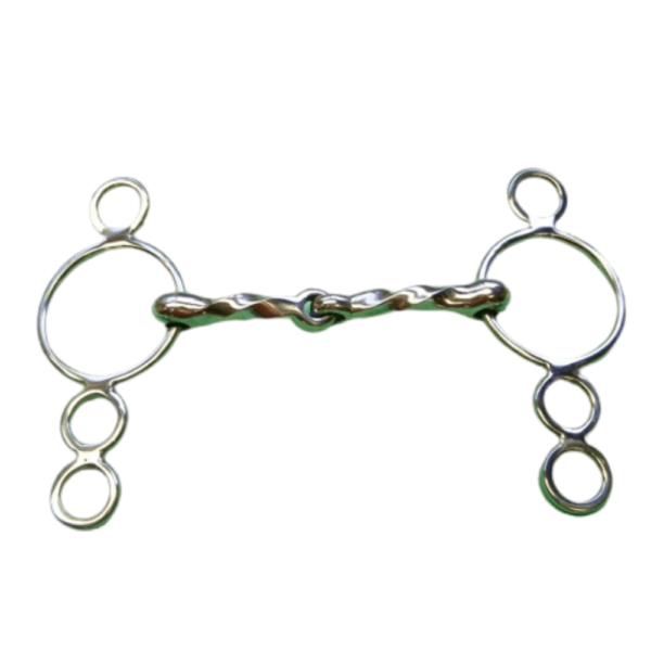 4 Ring Twisted with 3/8" Sweet Iron Mouth