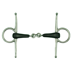 French Link Rubber Full Cheek Snaffle