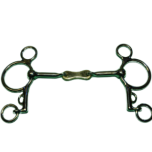 French Loose Ring Pelham with Brass Center