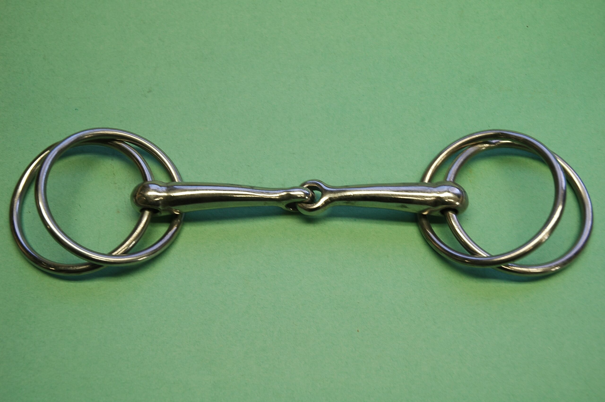 Rainbow Multi-Color Horse Bit - Loose Ring Lozenge Stainless Steel Snaffle Bit 5.5 Inch